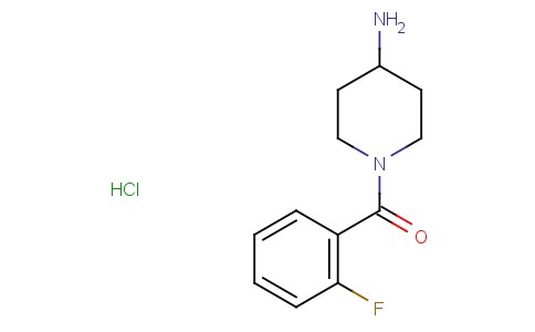 Methanone, (4-amino-1-piperidinyl)(2-fluorophenyl)-, hydrochloride